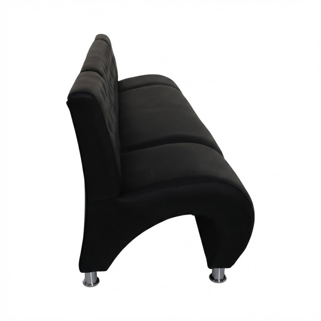 Juego de Sillones de Espera Botones Negros LIA